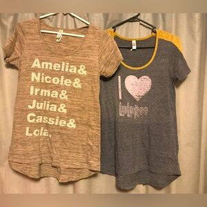 XS LulaRoe Vintage Classic T’s